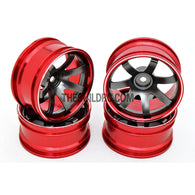 1/10 RC Car 7 Spoke 6mm Offset  26mm Alloy CNC Sports Wheel Rim (4pcs)