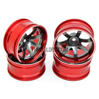 1/10 RC Car 7 Spoke 9mm Offset  26mm Alloy CNC Sports Wheel Rim (4pcs)