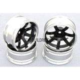 1/10 RC Car 7 Spoke 9mm Offset  26mm Alloy CNC Sports Wheel Rim (4pcs)