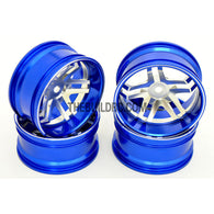 1/10 RC Car 5-Star 6mm Offset  26mm Alloy CNC Sports Wheel Rim (4pcs)