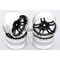 1/10 RC Car 5-Star 0mm Offset  26mm Alloy CNC Sports Wheel Rim (4pcs)