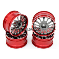 1/10 RC Car 14 Spoke 0mm Offset  26mm Alloy CNC Sports Wheel Rim (4pcs)