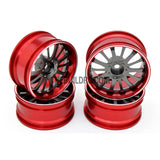 1/10 RC Car 14 Spoke 3mm Offset  26mm Alloy CNC Sports Wheel Rim (4pcs)