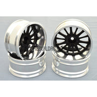 1/10 RC Car 14 Spoke 12mm Offset  26mm Alloy CNC Sports Wheel Rim (4pcs)