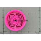 1/10 RC Car 26mm 55 Spoke 0mm Offset DRIFT Sporty Wheel 4pcs - Pink