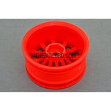 1/10 RC Car 26mm 12 Spoke 6mm Offset DRIFT Sport Wheel Rim 4pcs - Orange