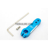 RC Car CNC Aluminium 35mm Adjustable Servo Arm / Horn for Futaba Servo (25T) - Blue