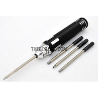 Ultra Durable 4-In-1 Hex Screw Driver - Black