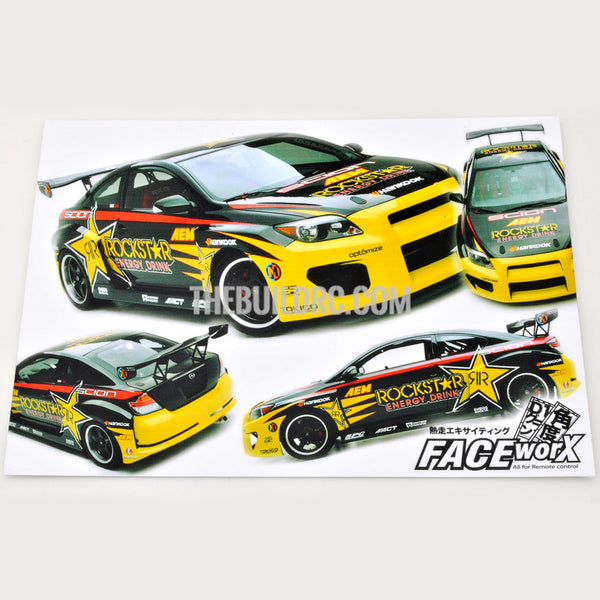 1/10 RockStar Energy Drink Self Adhesive Decals