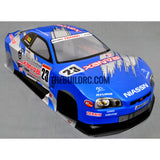 1/10 TAMIYA NISSAN PVC Analog Painted Car Body - Blue