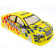 1/10 Goodyear Racing Zero TOYOTA Crown Analog 195mm PVC Printed RC Car Body - Yellow