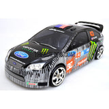 1/10 Ford Focus 185mm PC Finished RC Car Body with Decal / Spoiler / Light Box - Straightline Pattern