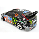 1/10 Ford Focus 185mm PC Finished RC Car Body with Decal / Spoiler / Light Box - Straightline Pattern