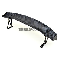 1/10 RC Racing Car 188x34mm Carbon Fiber Pattern GT Wing Rear Spoiler (Mat)