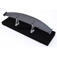 1/10 RC Racing Car 190x35mm Carbon Fiber Pattern GT Wing Rear Spoiler with Stand Style B