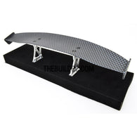 1/10 RC Racing Car 188x37mm Carbon Fiber Pattern GT Wing Rear Spoiler with Stand