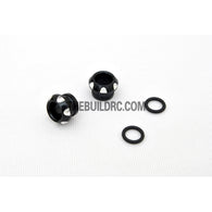 RC Car 5mm LED Light Bulb CNC Cover Protector - Black