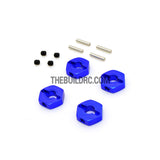 Aluminum Hex Nut Wheel Drive Adaptor for HPI 1/10 SPRINT 2 4pc - Dark Blue