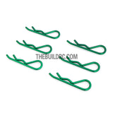 Body Clip for 1/8 RC Buggy Truggy Car (6pcs) - Metallic Green