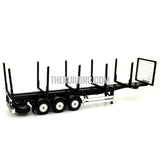 3-axle Stanchion Trailer for 1/14 RC Freightliner Cascadia Evolution Truck