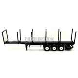 3-axle Stanchion Trailer for 1/14 RC Freightliner Cascadia Evolution Truck