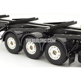 3-axle Stanchion Trailer for 1/14 RC Freightliner Cascadia Evolution Truck