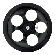 1/10 RC Car High Quality One-Piece Cast 5 Spot 3mm Offset DRIFT Alloy Wheel Sports (4pcs) - Black