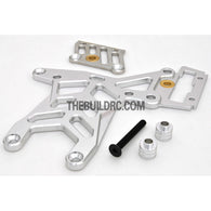 KM HPI Baja 5B 5T SS-Alloy Rear Upper Plate 6mm thick - Silver