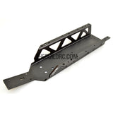 KM HPI Baja 5B 5T 5SC SS-Alloy Main Chassis Plate - Gunmetal Grey