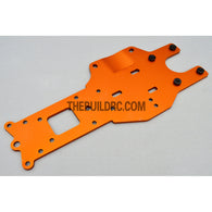 KM HPI Baja 5B 5T 5SC SS-Alloy Rear Chassis Plate - Orange