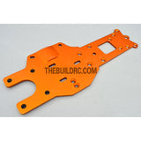 KM HPI Baja 5B 5T 5SC SS-Alloy Rear Chassis Plate - Orange