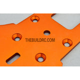 KM HPI Baja 5B 5T 5SC SS-Alloy Rear Chassis Plate - Orange